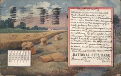 National City Bank Troy NY - Harvest Savings Message Postcard