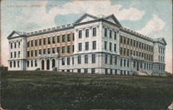 High School Building Postcard