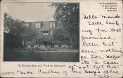 Furniture Shop and Wood-pile Gymnasium, Roycroft Shop Postcard