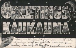 Greetings from Kaukauna with City Views and Portraits Postcard