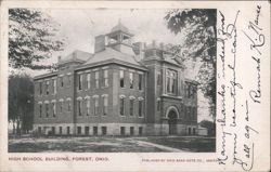 High School Building with Cupola Postcard