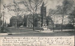Normal School Building with Central Tower Postcard