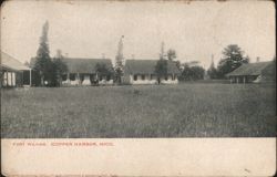 Fort Wilkins Historic Buildings and Grounds Postcard