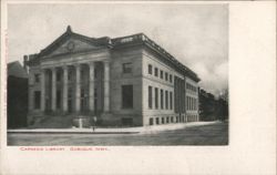 Carnegie Library Neoclassical Architecture Postcard