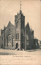 First Baptist Church Postcard