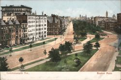 Commonwealth Avenue and Central Mall Postcard