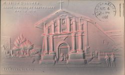 Mission Dolores Damaged by 1906 Earthquake Postcard