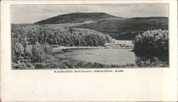 Wachusett Mountain and Lake View Postcard