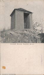Powder House on Rocky Outcrop Postcard