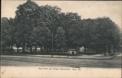 East Park and Wayne Monument Postcard