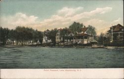 Point Pleasant Shoreline and Cottages Postcard