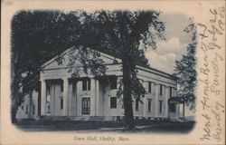 Town Hall with Greek Revival Portico Postcard