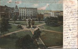 Portsmouth Square and Chinatown after 1906 Earthquake Postcard
