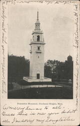 Evacuation Monument at Dorchester Heights Postcard