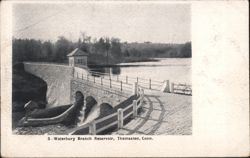 Waterbury Branch Reservoir and Dam Postcard