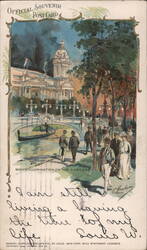 Night Illumination on the Lagoon, 1904 World's Fair Postcard