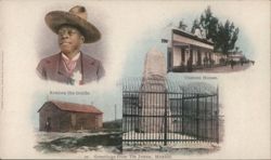 Reuben the Guide, Custom House and The Chapel Postcard