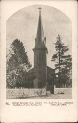 St. Mary's R. C. Church with Tall Spire Postcard