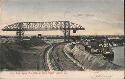 Ore Conveying Machine at Steel Plant Postcard