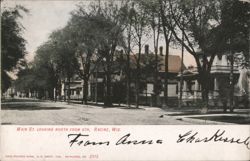 Main St. Looking North from 9th Postcard
