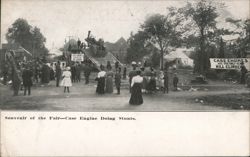 Case Engine Doing Stunts at the Fair Postcard