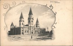 St. Leo's Church with Multiple Spires Postcard