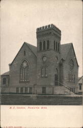 M. E. Church with Crenellated Tower Postcard