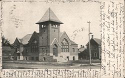 Congregational Church with Bell Tower Postcard