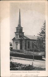Congregational Church with Tall Spire Postcard