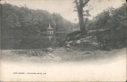 Lake Lenape with Gazebo and Reflective Waters Postcard