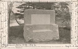 Memorial Seat at the Forge, Gen. Nathanael Greene Postcard
