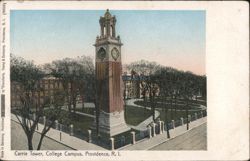 Carrie Tower, College Campus Postcard
