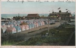 Tent City and Neptune Casino at the Sea Beach Postcard
