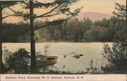 Eastman Pond and Kearsarge Mountain in Distance Postcard
