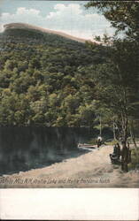 Profile Lake and Profile, Franconia Notch, White Mts. Postcard