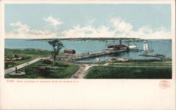 Boat Landing at Oceanic, Isles of Shoals Postcard