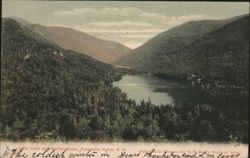Echo Lake and Profile House, Franconia Notch Postcard