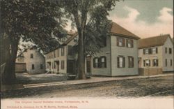 Original Daniel Webster Home and Outbuildings Postcard