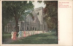 Graduating Class at Vassar College Postcard