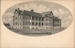 State Hospital Building with Arched Entryways Postcard