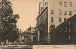 Maine Insane Hospital Entrance Postcard