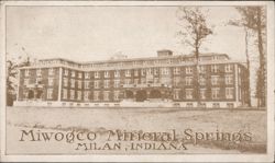 Miwogco Mineral Springs Building Postcard