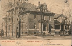 Epworth Hospital and Adjacent Residence Postcard