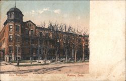 Ohio Sanitarium with Domed Corner Tower Postcard