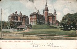 Rhode Island Hospital with Towers and Spires Postcard