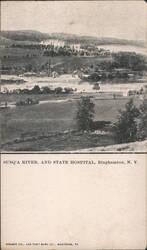 Susquehanna River and State Hospital Postcard