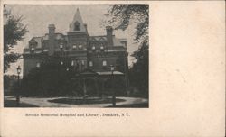 Brooks Memorial Hospital and Library Postcard