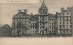 St. Luke's Hospital Ornate Building and Dome Postcard