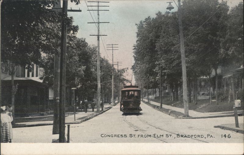 Congress Street from Elm Street, Bradford, PA Pennsylvania