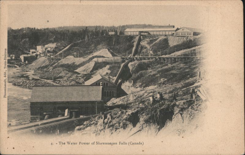 The Water Power of Shawenegan Falls, Quebec Shawinigan QC Canada